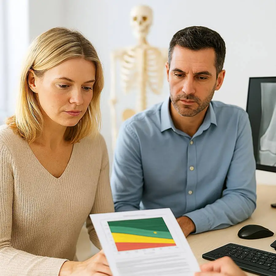 Osteoprose tritt auch bei jungen Menschen zwischen 30 und 40 Jahrne auf