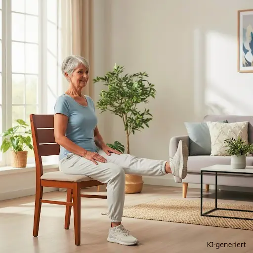 OTAGO Übungsprogramm - Dame sitzt auf einem Stuhl